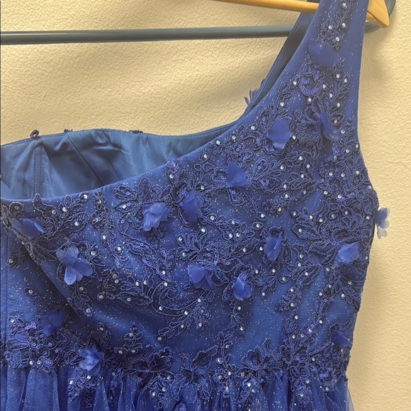 Elegant Blue Junior Dress - Picture 5 of 13